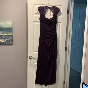 Plum bridesmaid or prom dress